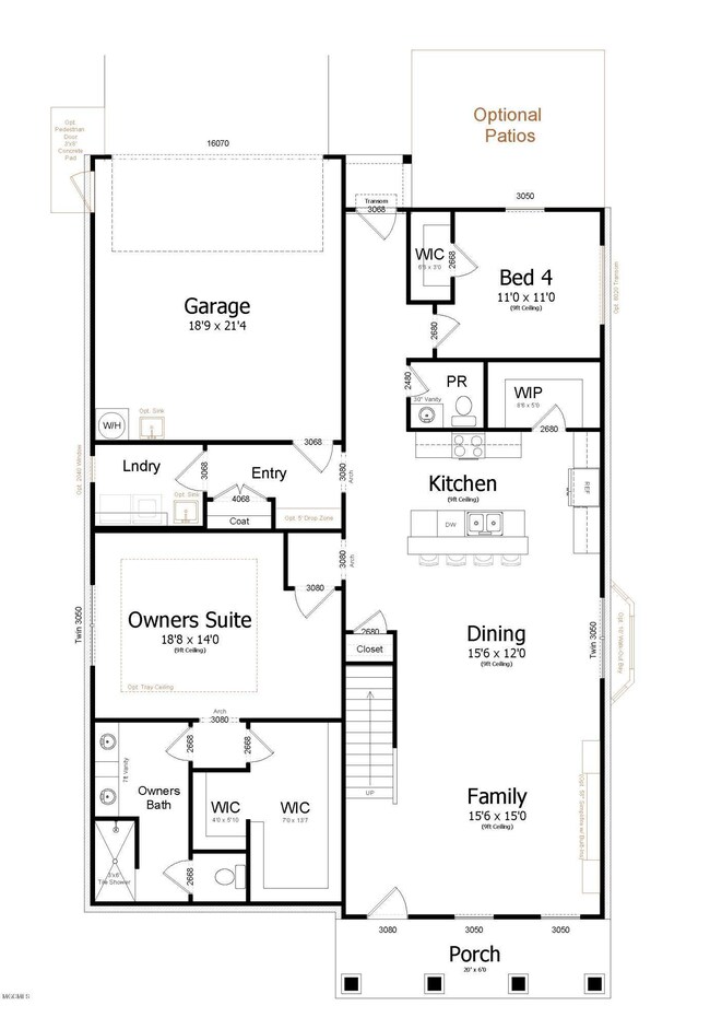 Layne Floor Plan 1st Level
