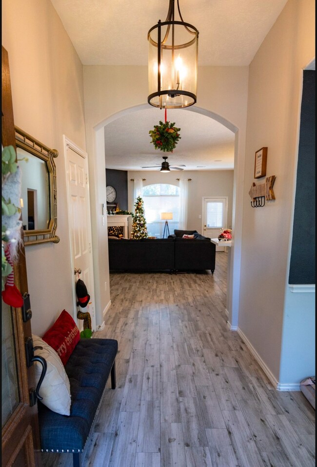 Large welcoming entrance just off the front door, with the home office just to the right.