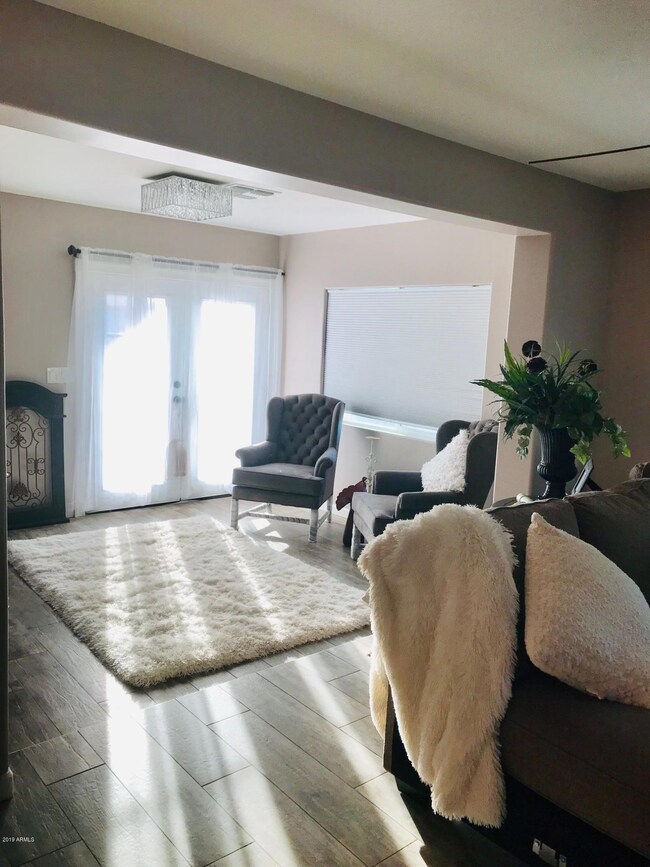 View into Den office area