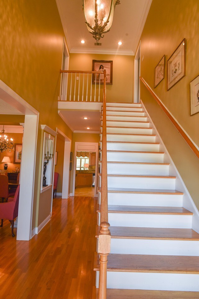 Step into this stunning two story foyer with gleam