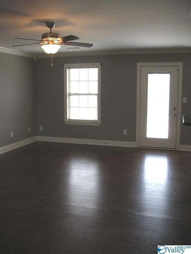 Living Room with Ceiling Fan