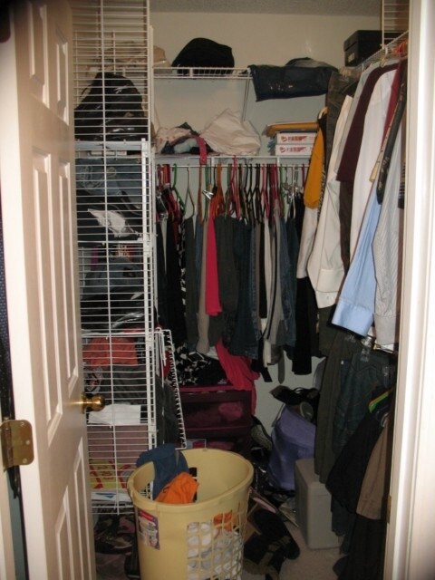 Large walk in closet in Master