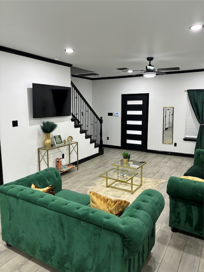 Unit A living room view