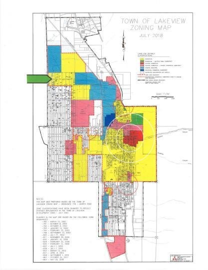 Town of Lakeview Map
