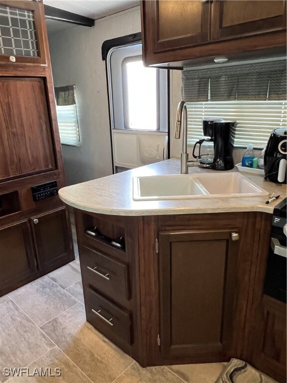 Kitchen with double sink