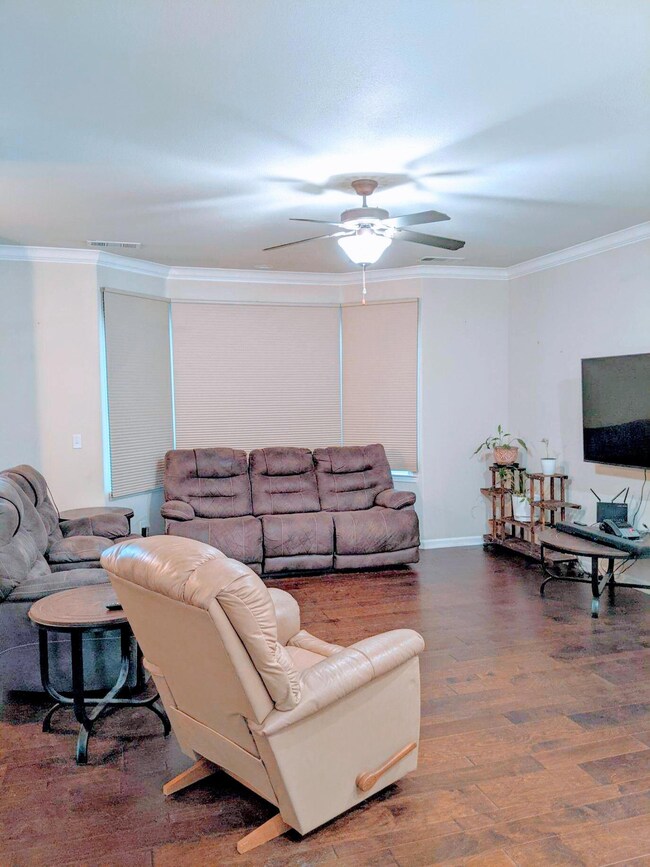 Open floor with hardwood