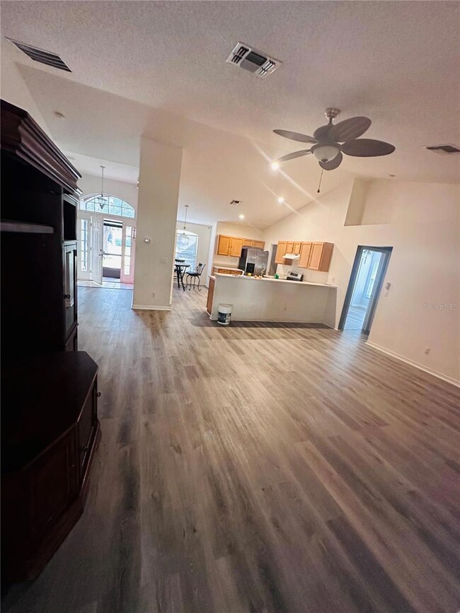 Open Floor Plan Living and Kitchen Area