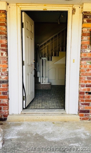 Front entry into house