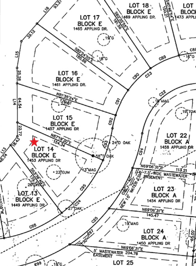 Zoomed map with Star