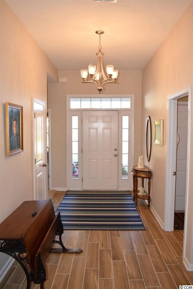 Inside front door view from foyer.