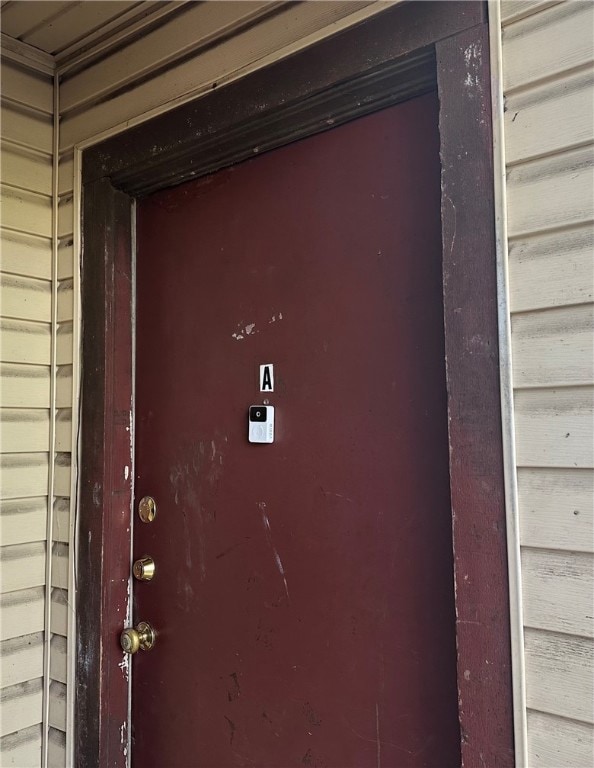 View of exterior entry