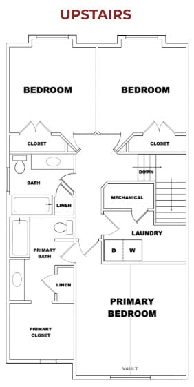 Upstairs Floor Plan