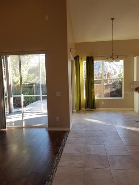 open floor plan with living room and dinning room.
