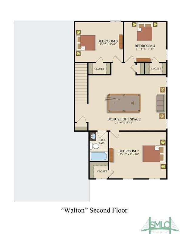 Walton Second Floor Plan