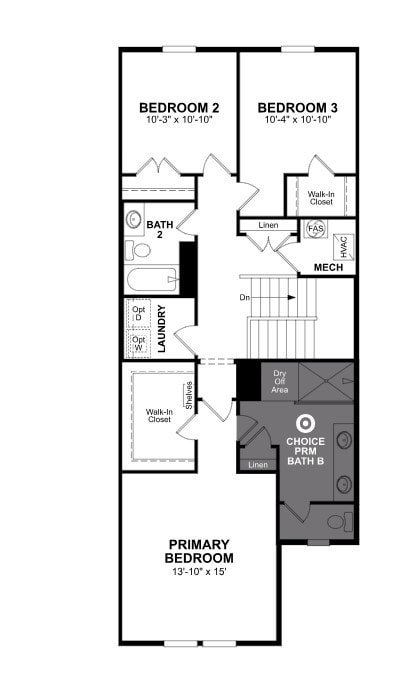 Beazer Homes Watercolor Harvard Floorplan.