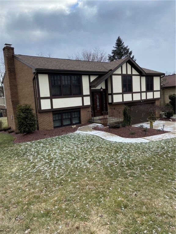 Nice yard, sidewalk and landscaping