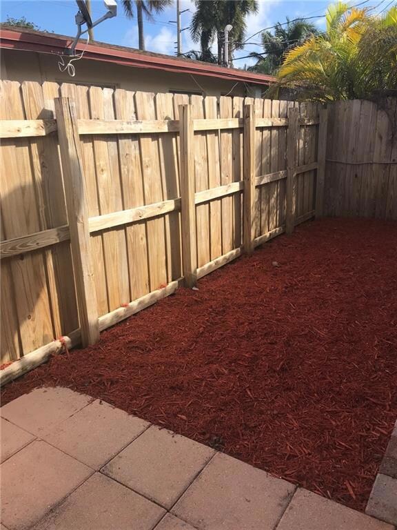 Back private patio