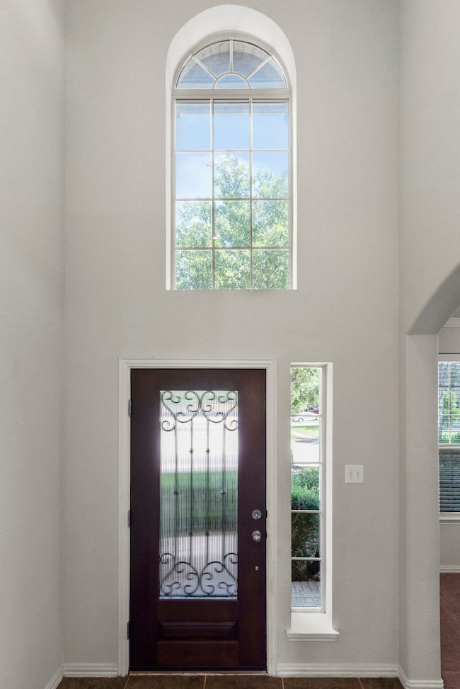 As you enter you are greeted by the double height