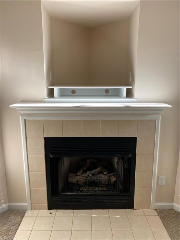 Gas fireplace in Great Room
