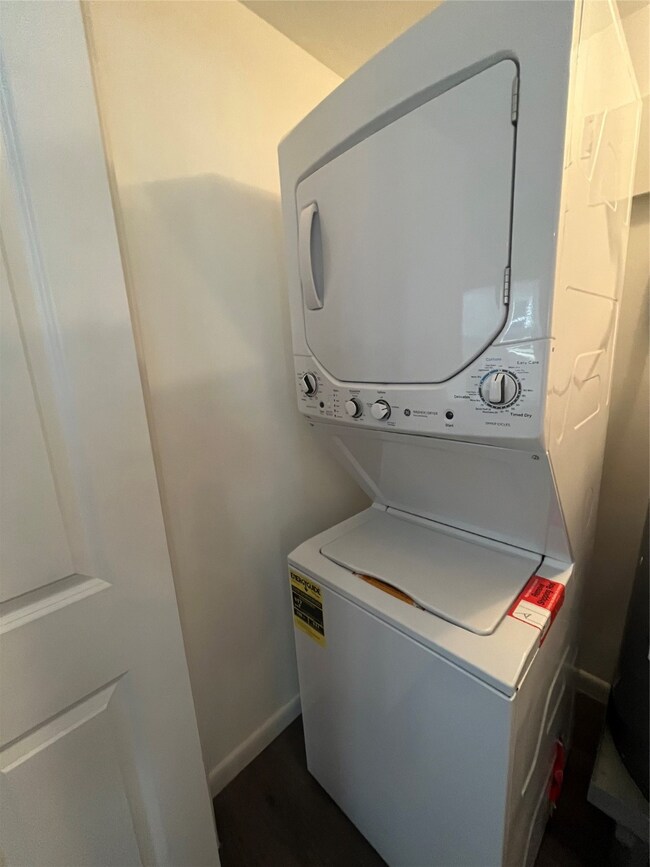 Washer and dryer included