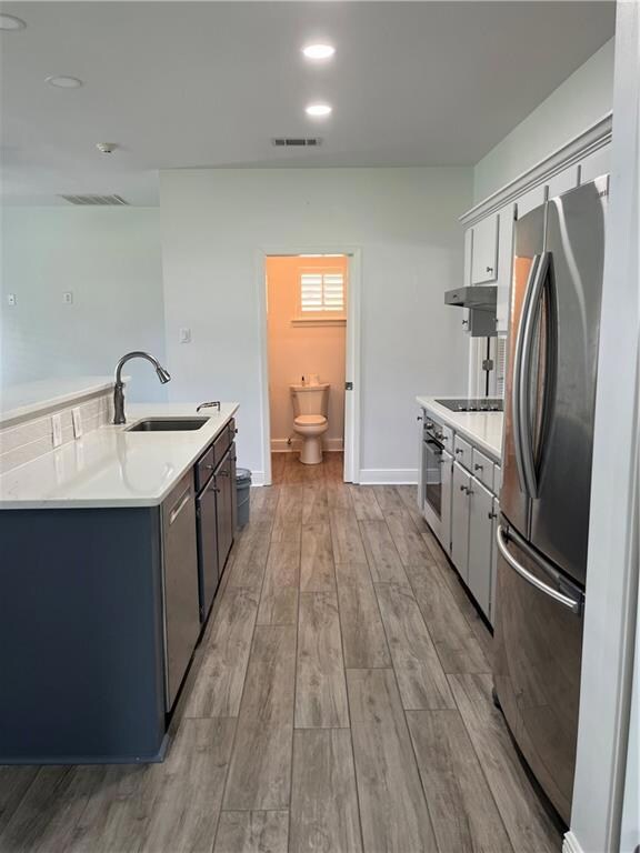 Open concept kitchen