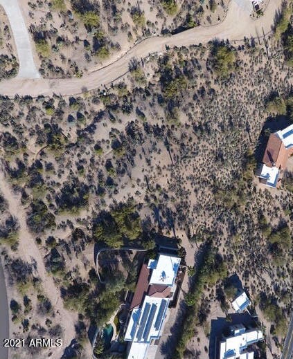 Looking at the lot from the air