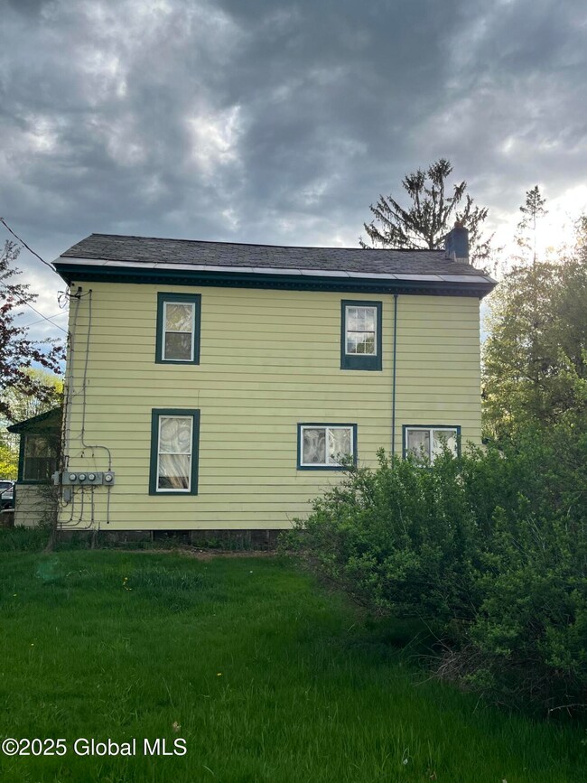 Right side of house
