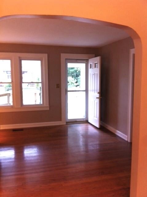 Hardwood floors and lots of natural light.