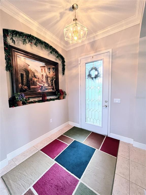 Foyer with leaded glass front door insert