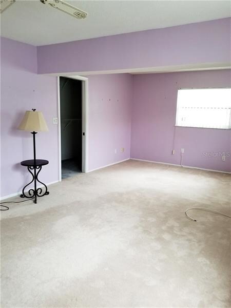 Master BR looking to back of house showing closet