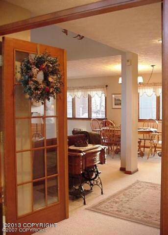 Current pool table area as dining
