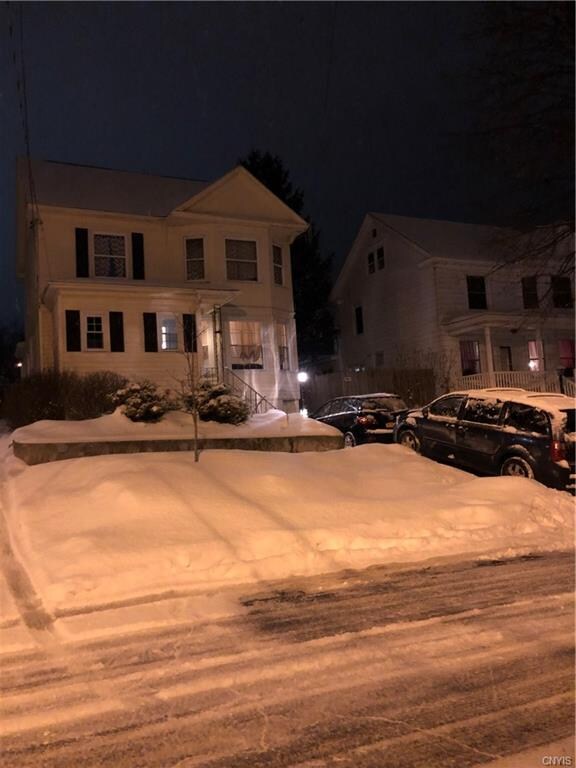 the home in winter