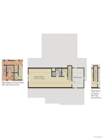 Bonus Room with Full bath and Walk in Closet