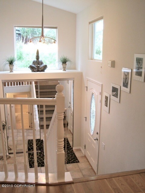 Stairway to upper level