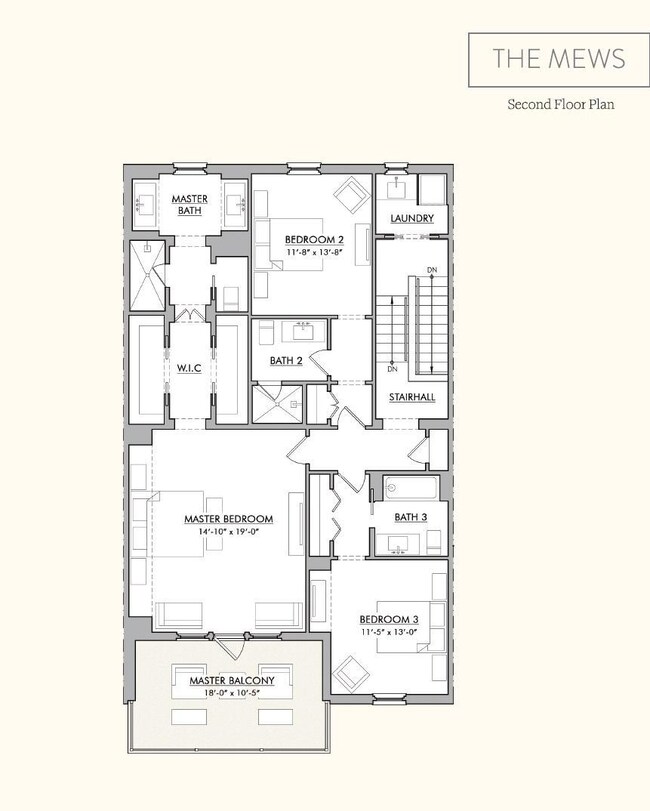 Mews second floor plan