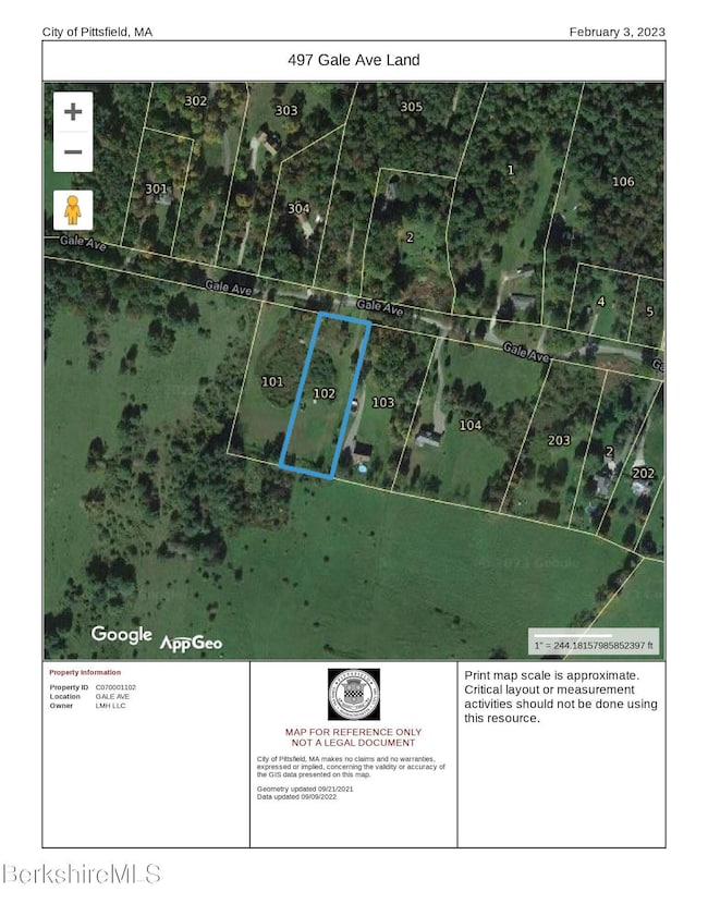 497 Gale Ave Satelite Map