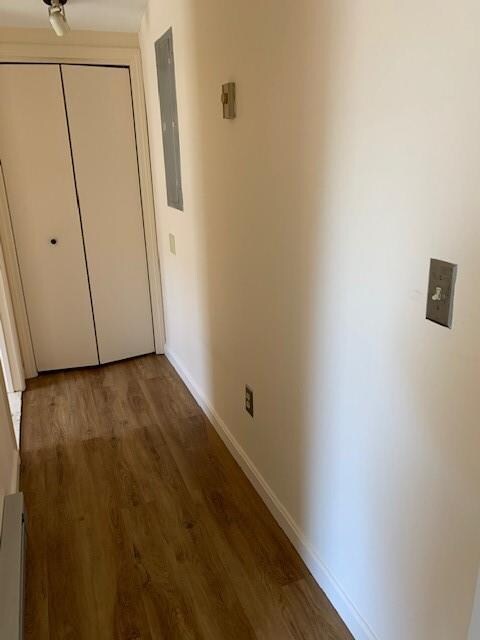 hall with laundry