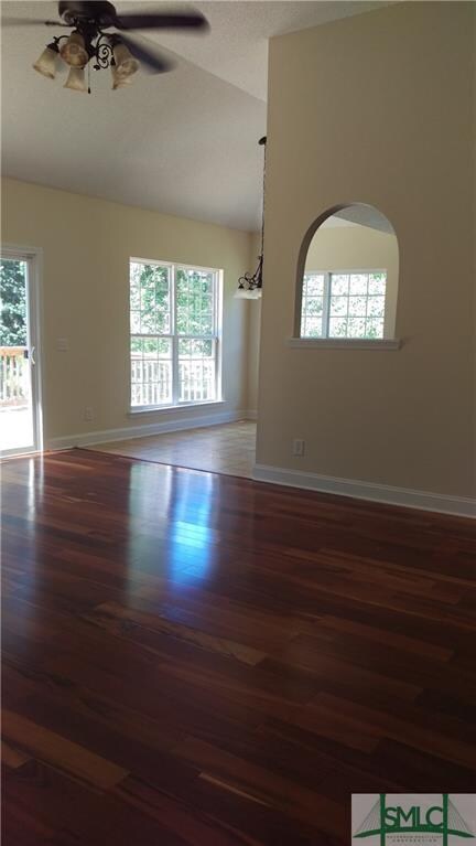 Living room towards breakfast and kitchen