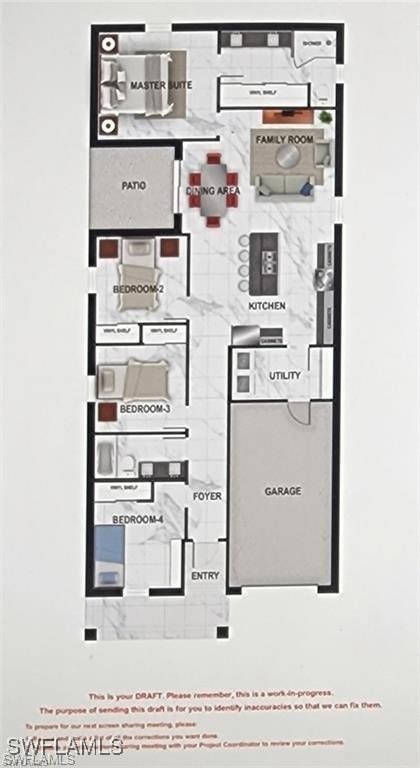 View of room layout