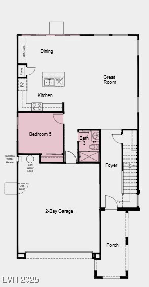 Structural options added include: downstairs bedro