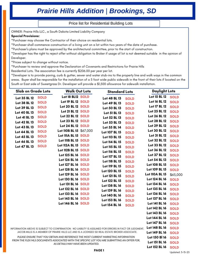 Copy of Prairie Hills Addition Residenti