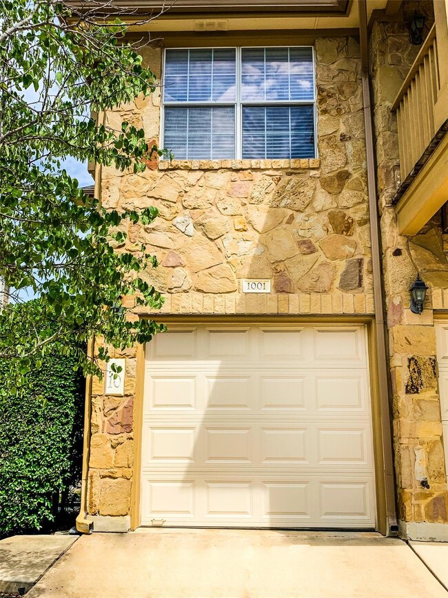Garage with driveway