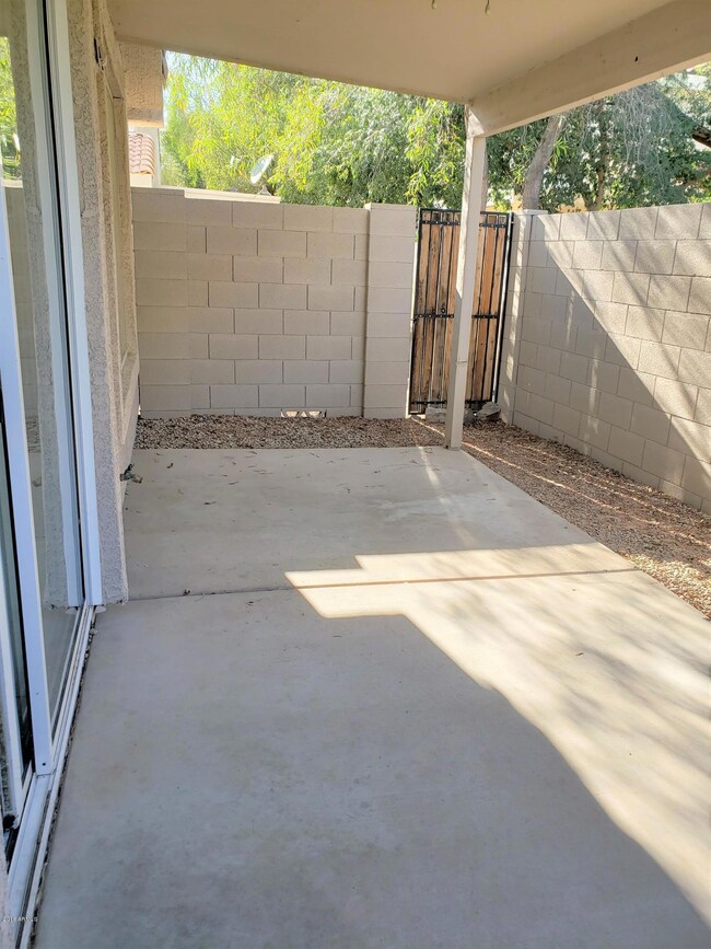 Private back yard