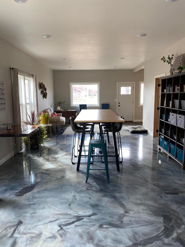 View into living room