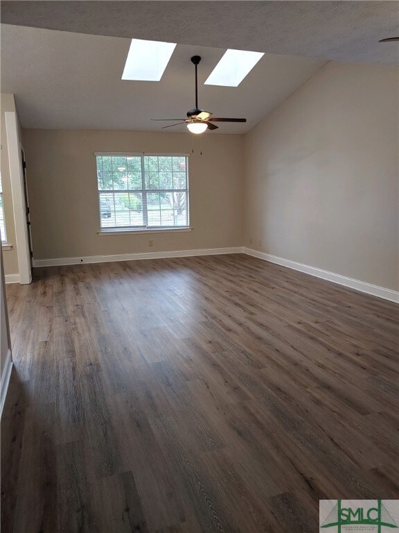Vaulted ceiling open living room