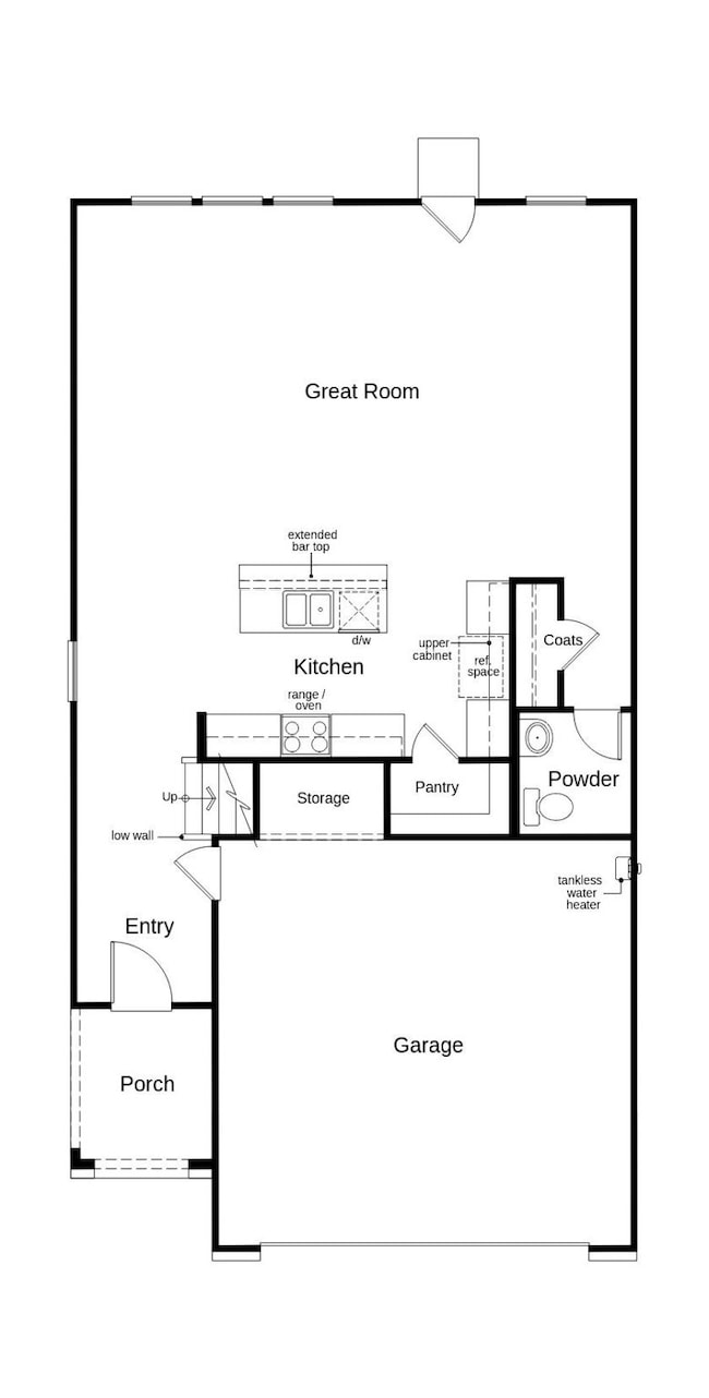 This floor plan features 4 bedrooms, 2 full baths,