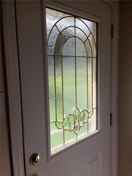 Beautiful leaded glass door
