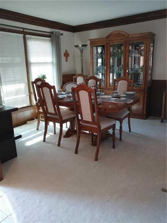 Open dining room