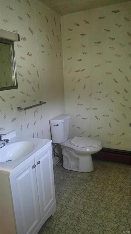 New sink and toilet.