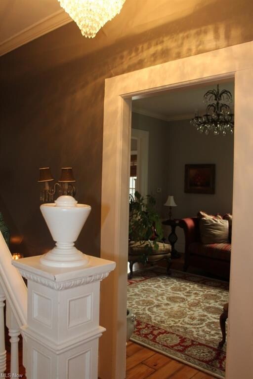 High ceilings throughout, including the foyer look
